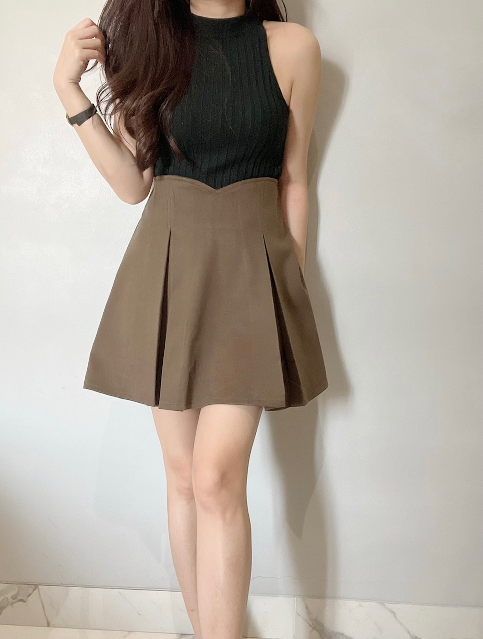 Kode: 3333 (Biana skort) Coklat