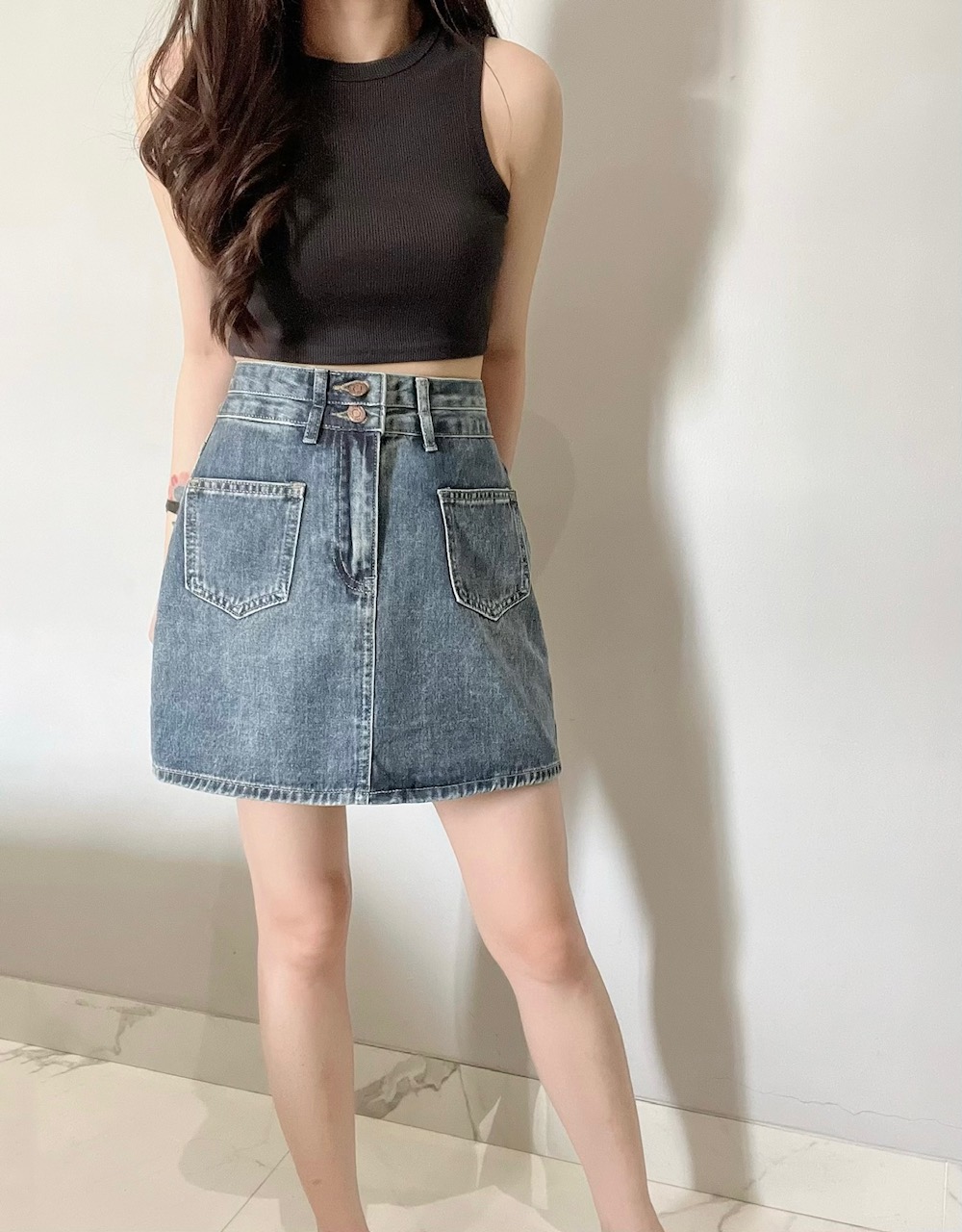 Kode: 3496 (Denim skort) - Image 2