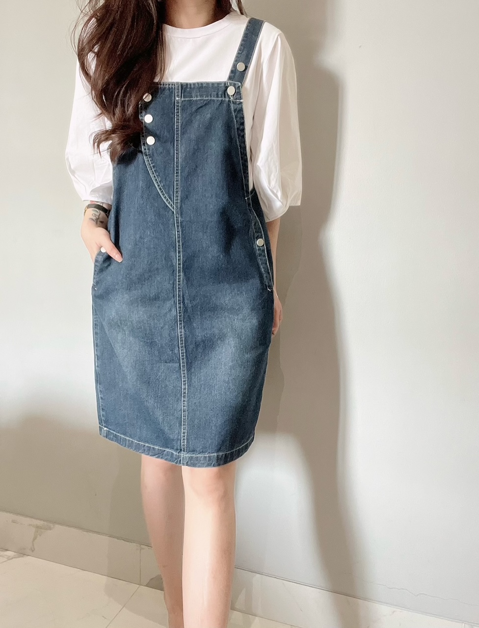 Kode: 3513 (Overall set) Biru Tua - Image 2