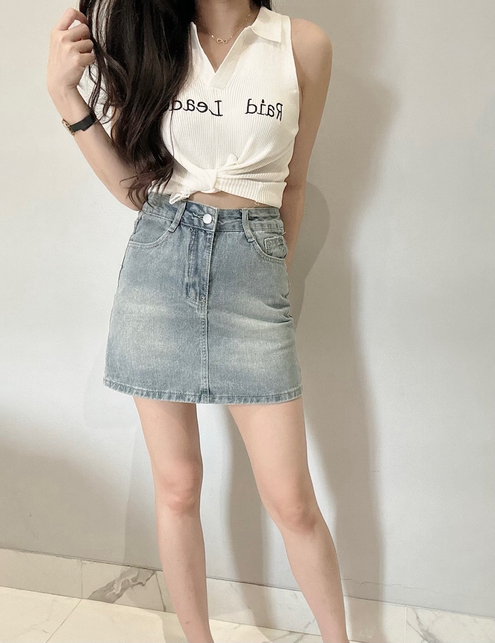 Kode: 3607 (Denim skirt)
