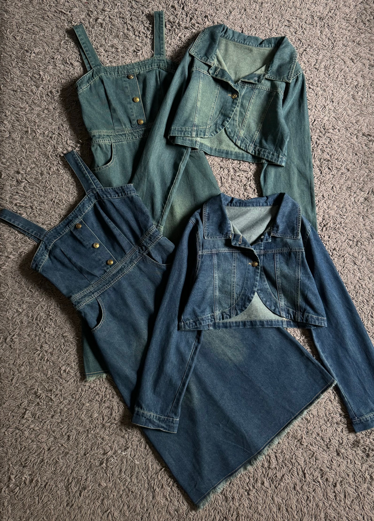 Kode: 3721 (Denim set) Denim Blue - Image 3