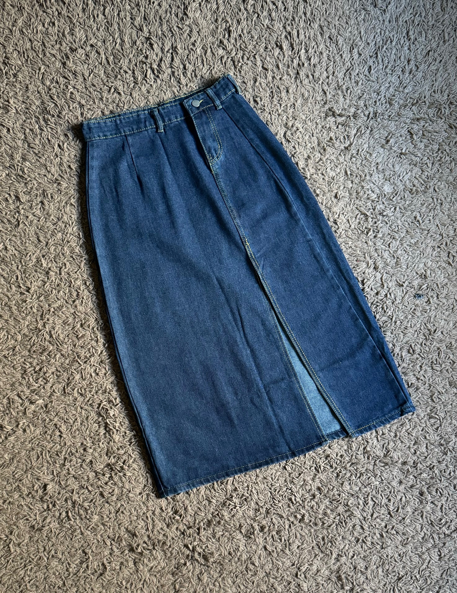 Kode: 3733 (Denim slit skirt) - Image 3