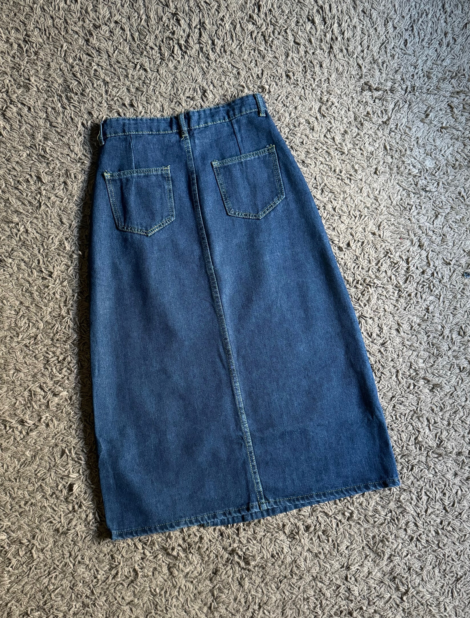 Kode: 3733 (Denim slit skirt) - Image 4