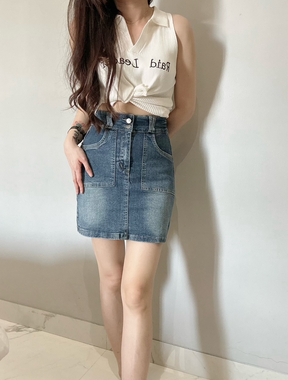 Kode: 3849 (Denim Skort) - Image 2