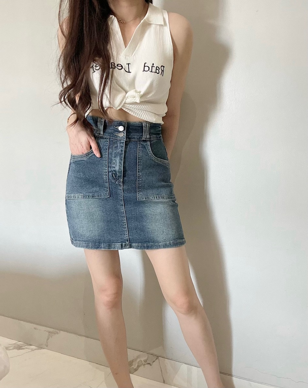 Kode: 3849 (Denim Skort)