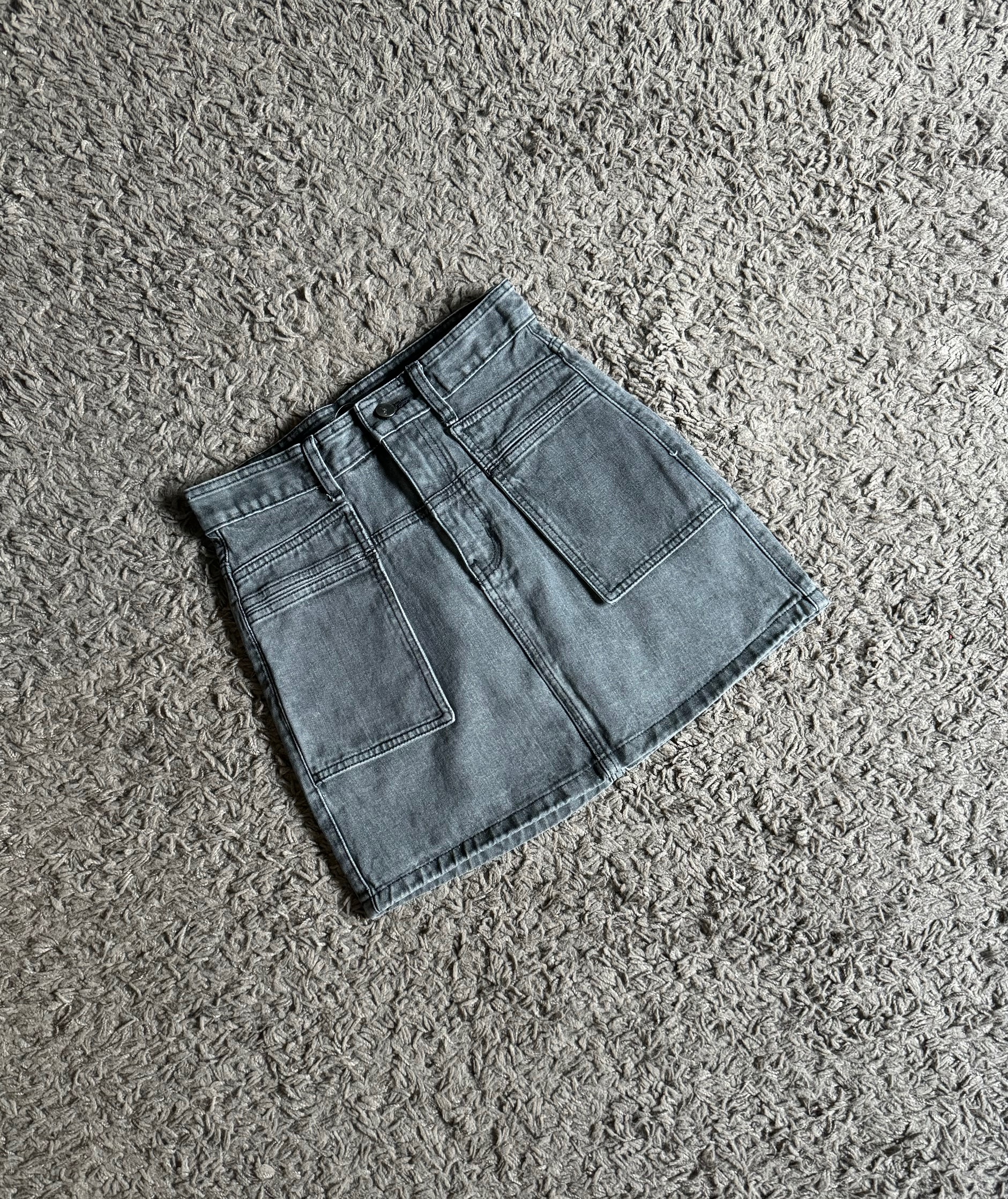 Kode: 3877 (Denim skort) Snow Black - Image 3