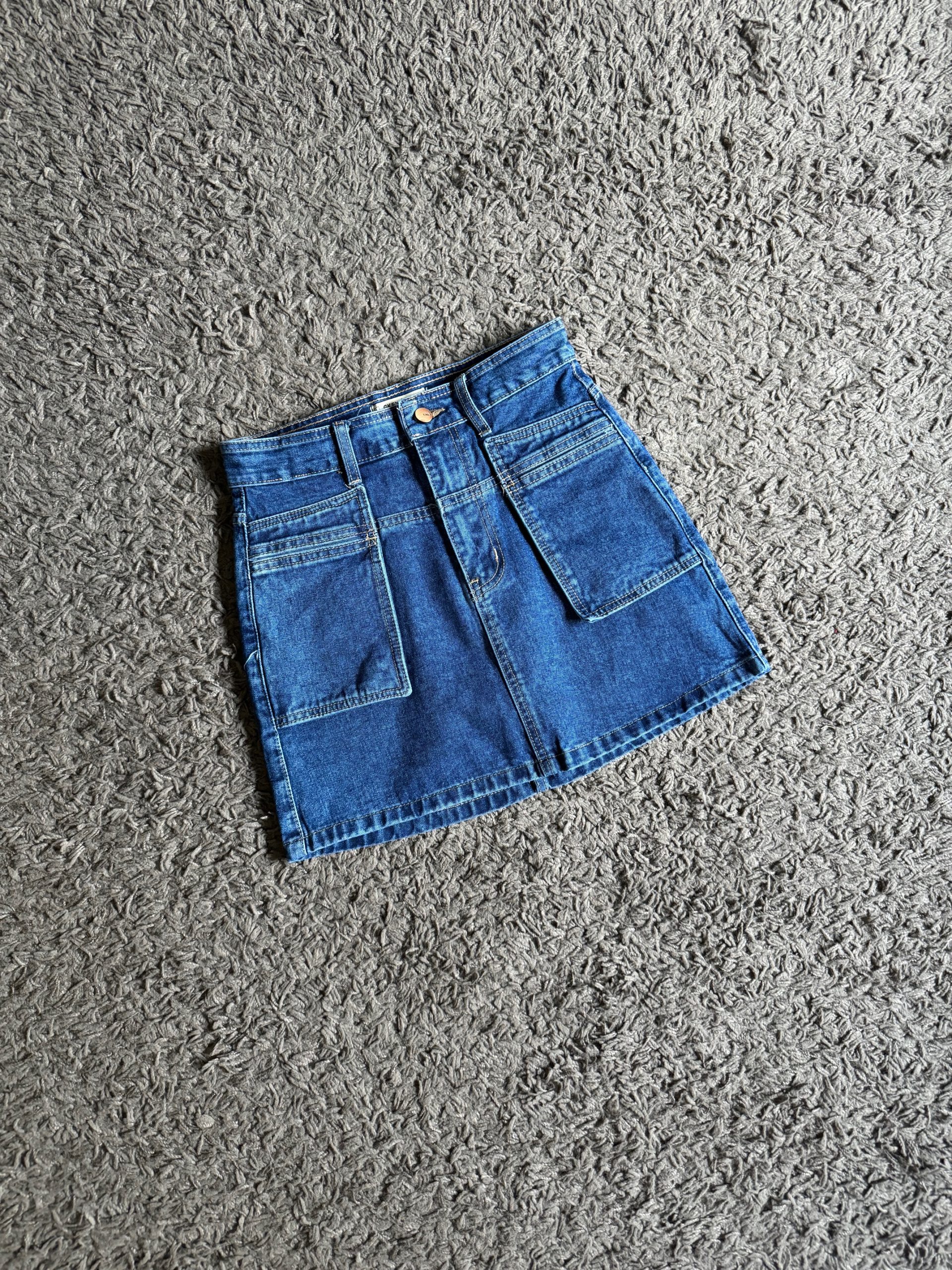 Kode: 3877 (Denim skort) Blue - Image 4