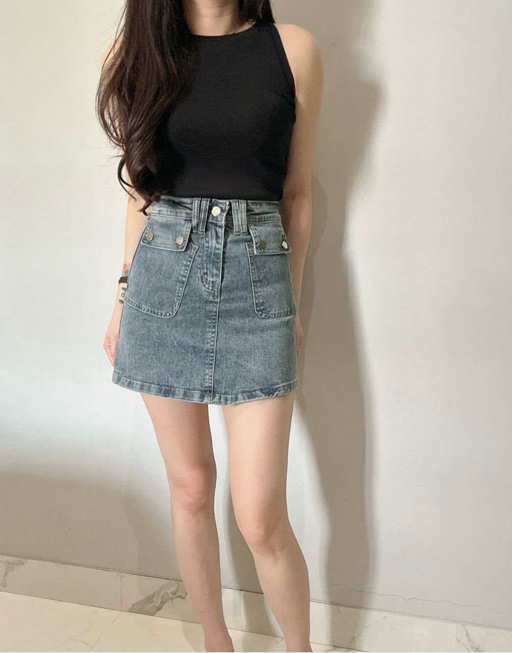 Kode: 3976 (Denim skort) - Image 2