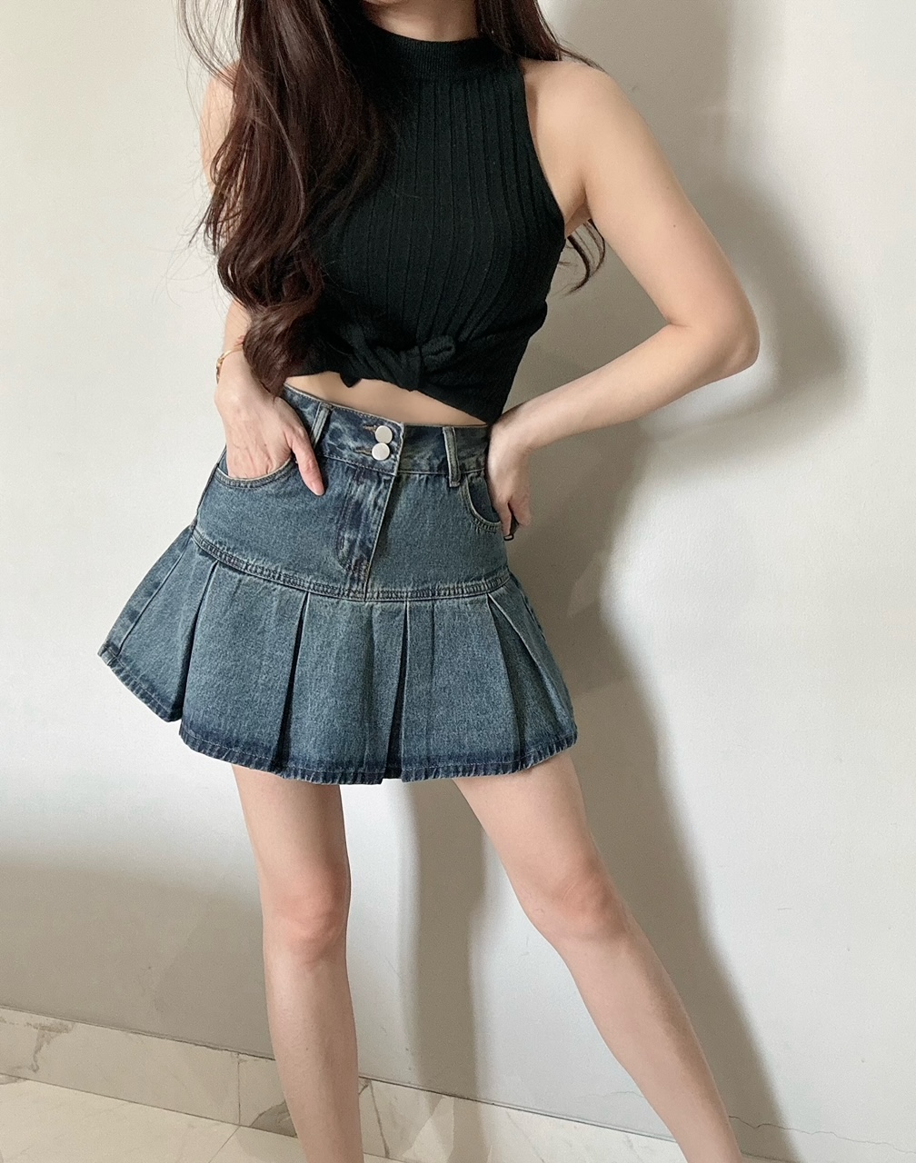 Kode: 4220 (Denim skort)