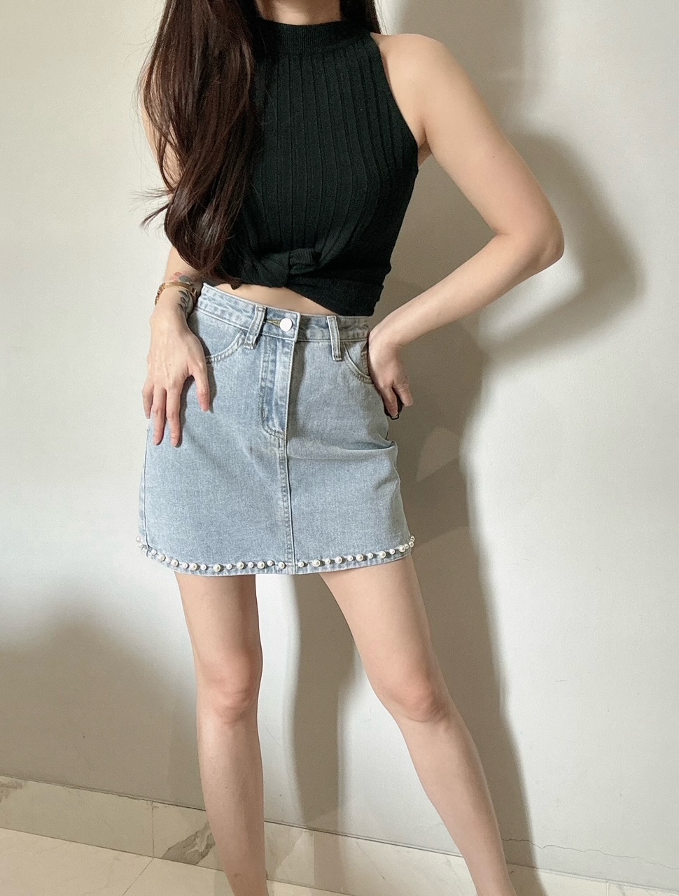 Kode: 4227 (Denim skirt) / Rok Denim Wanita / Rok Wanita