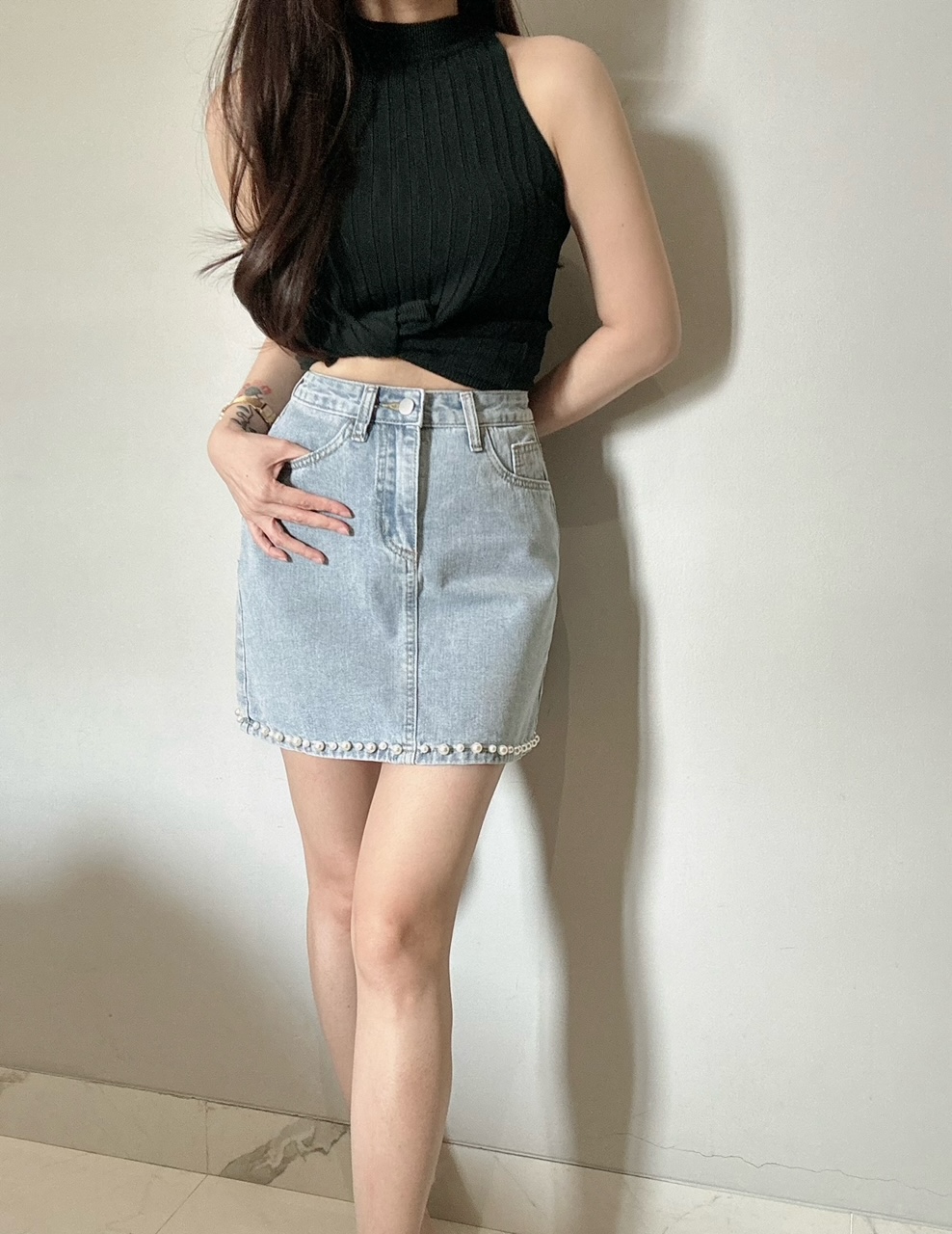 Kode: 4227 (Denim skirt) / Rok Denim Wanita / Rok Wanita - Image 2