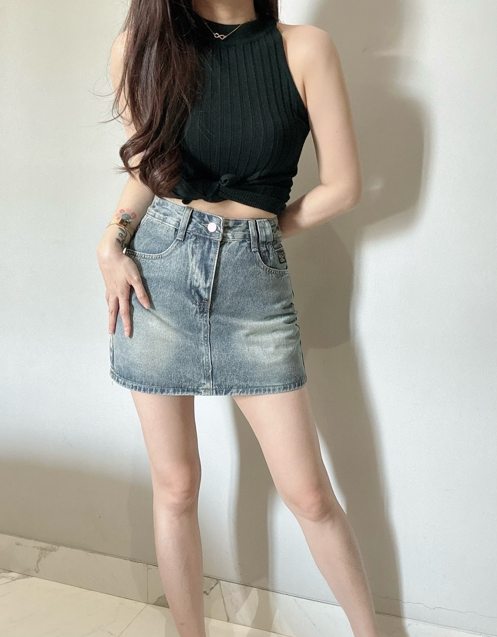 Kode: 4257 (Denim skort)