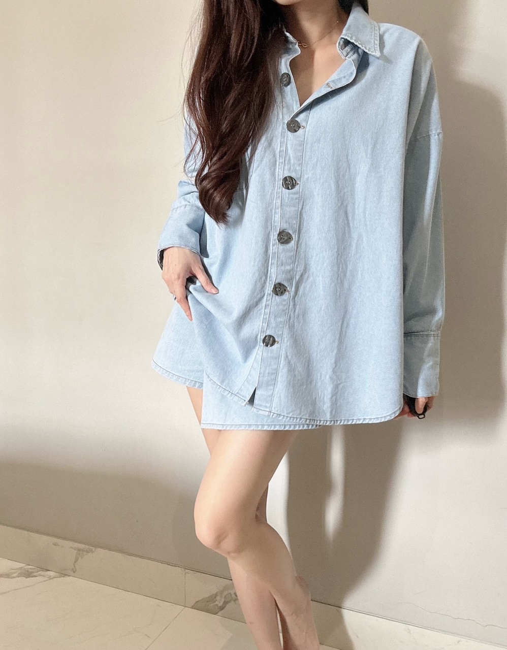 Kode: 4408 (Denim set) Biru