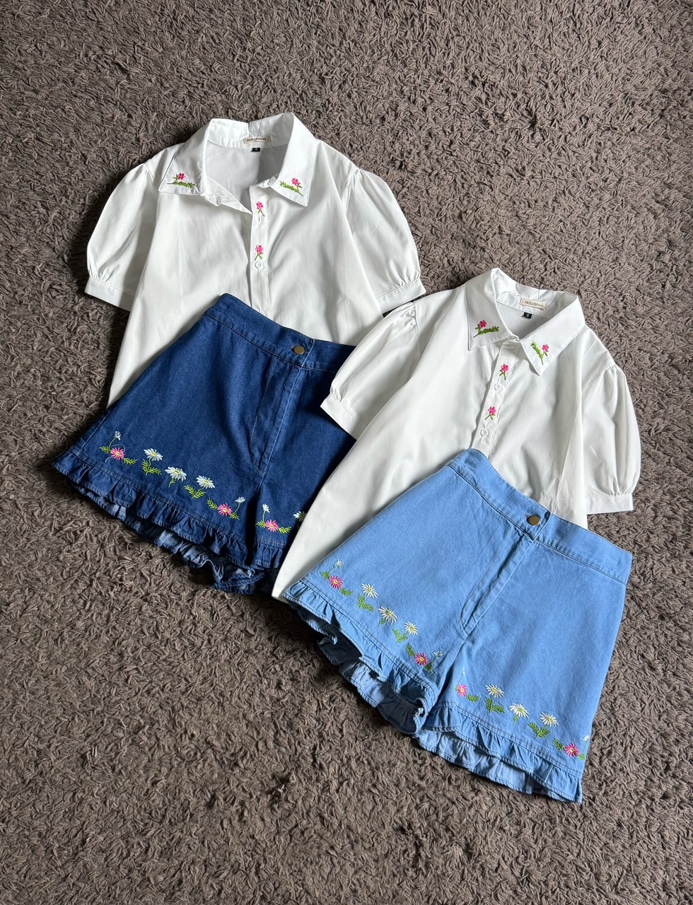 Kode: 4405 (Embroidery set) Biru Tua - Image 2