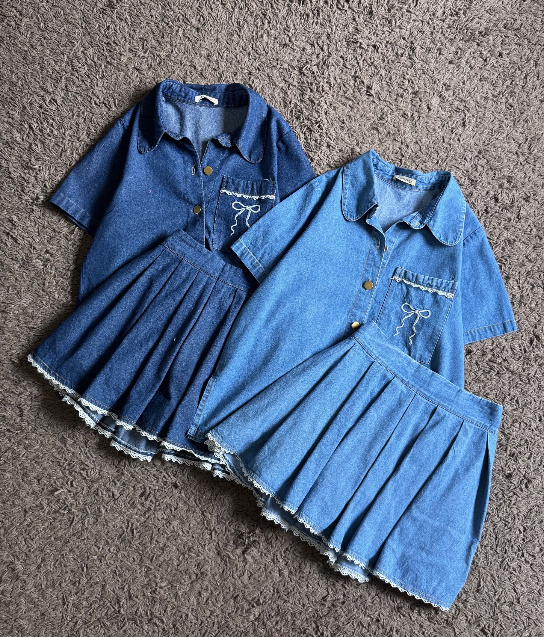Kode: 4407 (Denim skort set) - Image 4