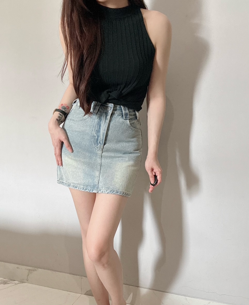 Kode: 4496 (Denim skort)