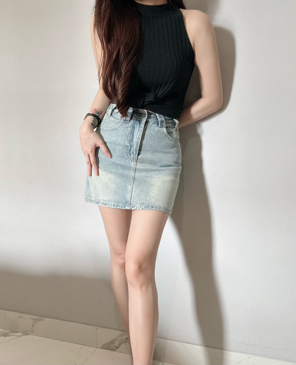 Kode: 4496 (Denim skort) - Image 2