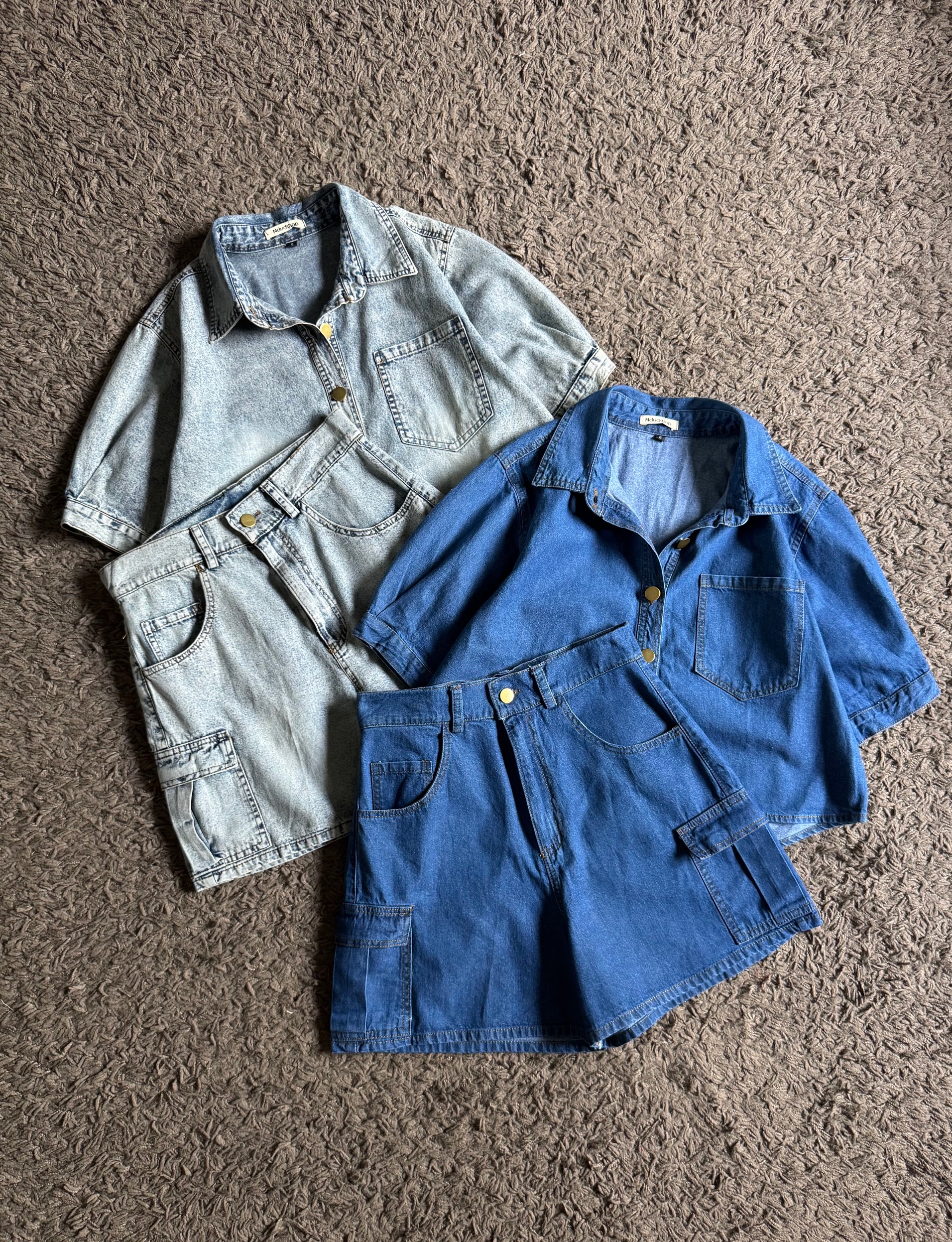Kode: 4508 (Denim set) Snow Blue - Image 3