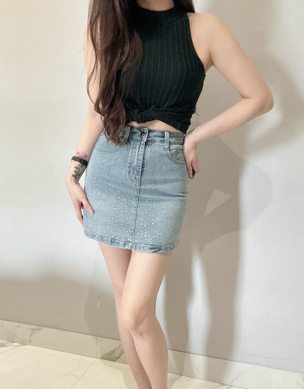Kode: 4531 (Denim skort) - Image 2