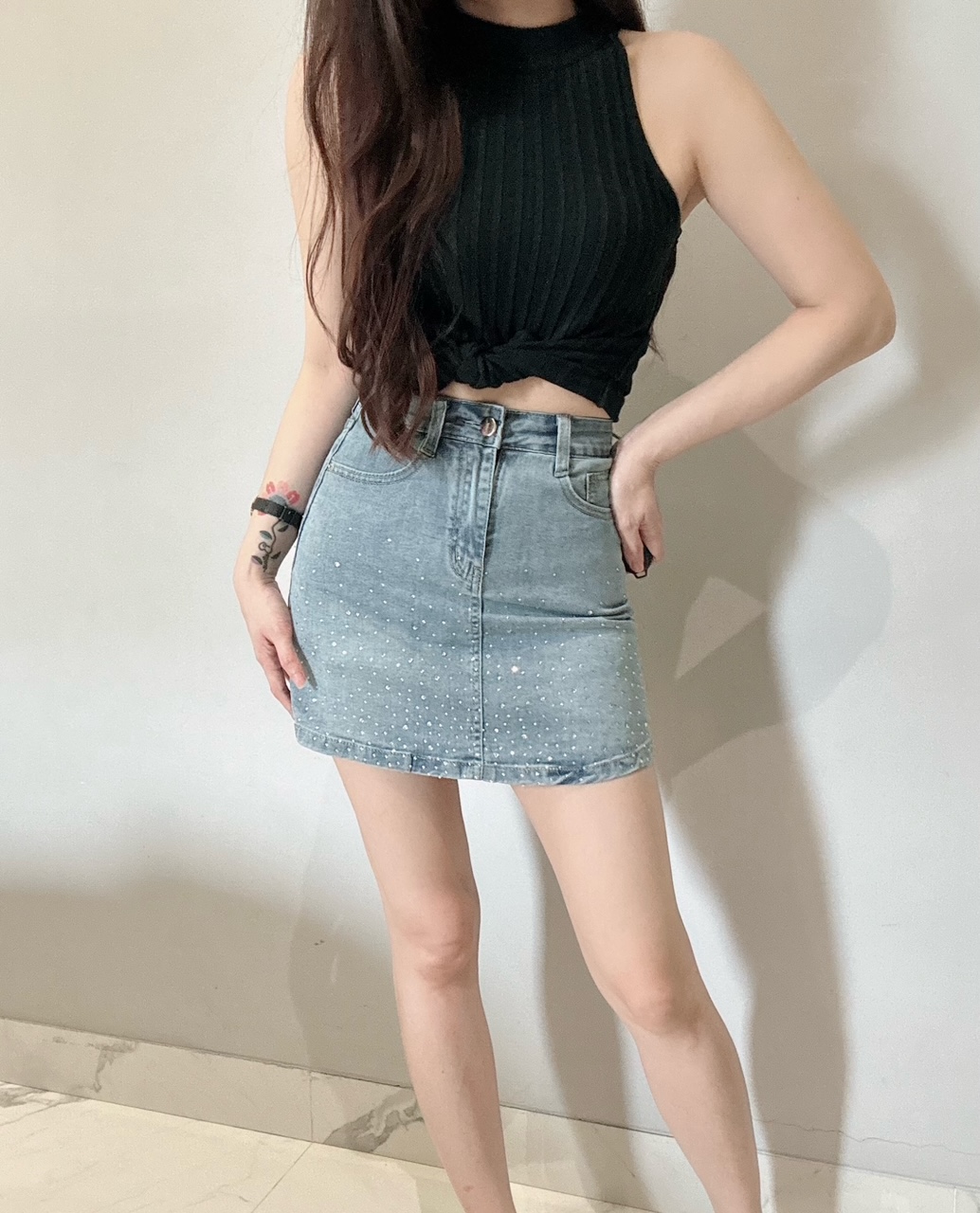 Kode: 4531 (Denim skort)