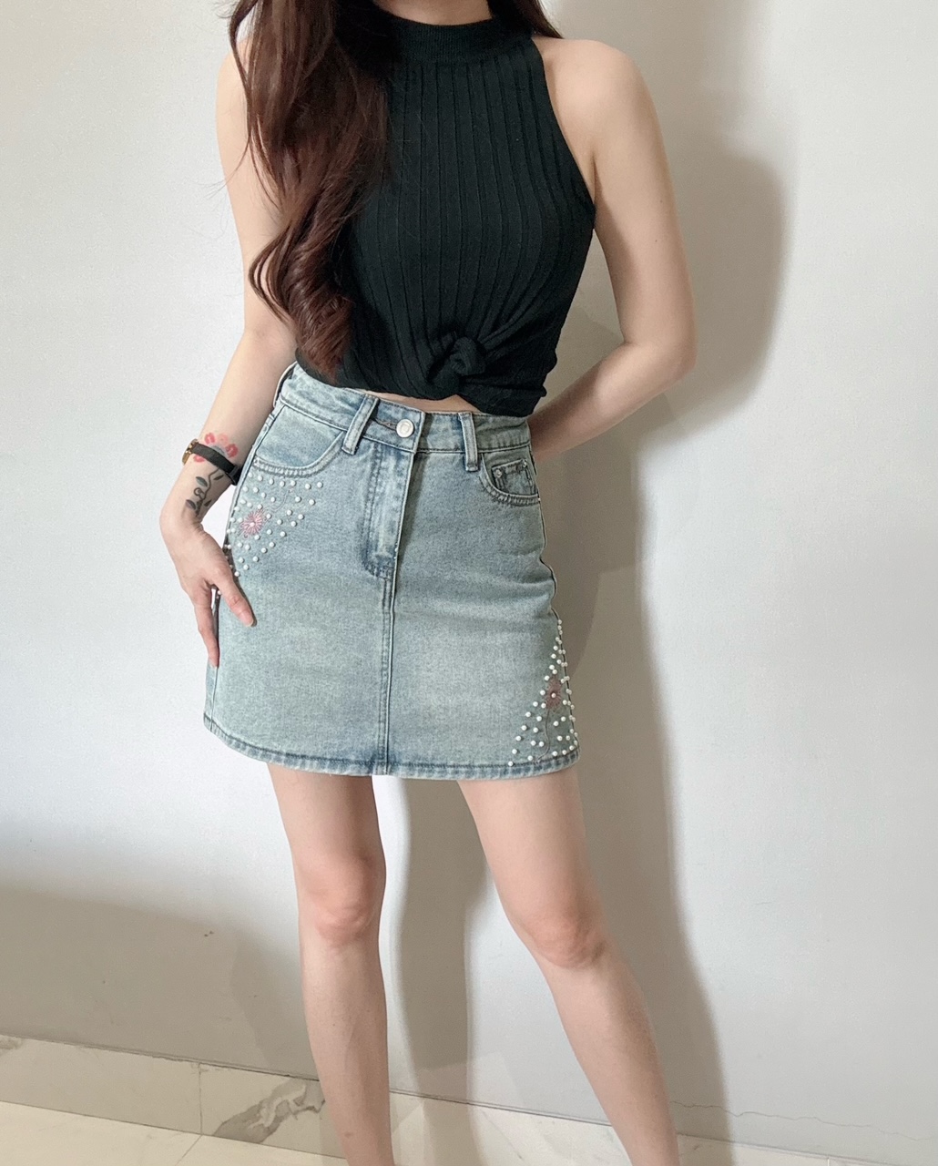 Kode: 4545 (Denim skort)