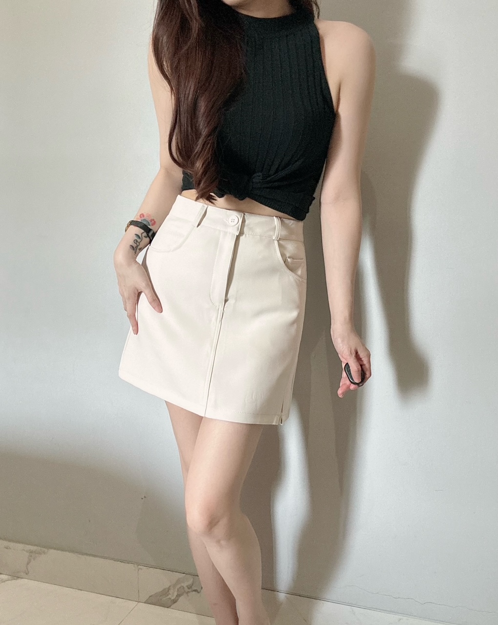Kode: 4556 (Clavie skort) Coklat - Image 2