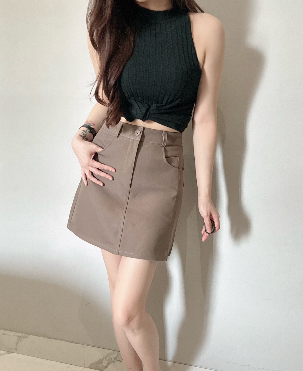 Kode: 4556 (Clavie skort) Coklat