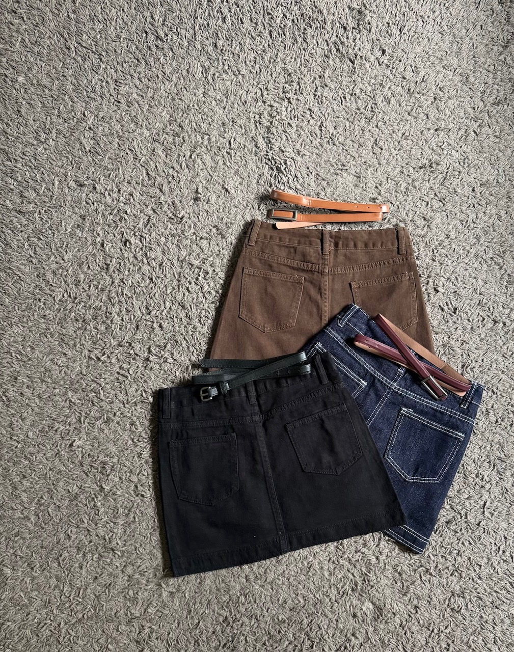 Ndudshop - Denim skort (Kode: 4612) Coklat - Image 4