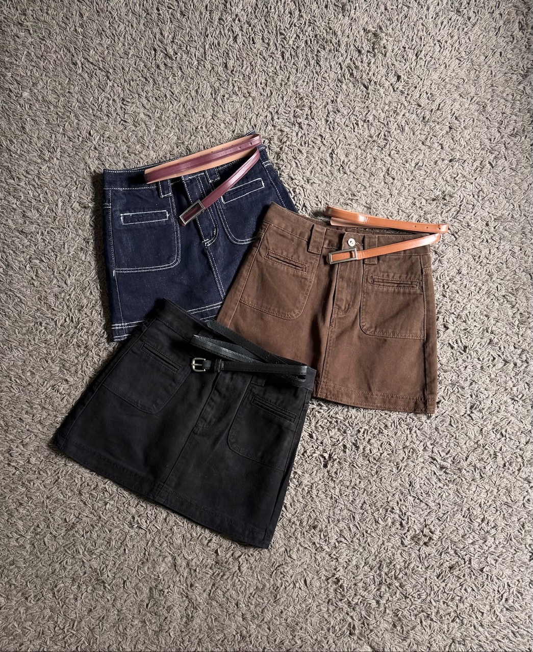 Ndudshop - Denim skort (Kode: 4612) Coklat - Image 3