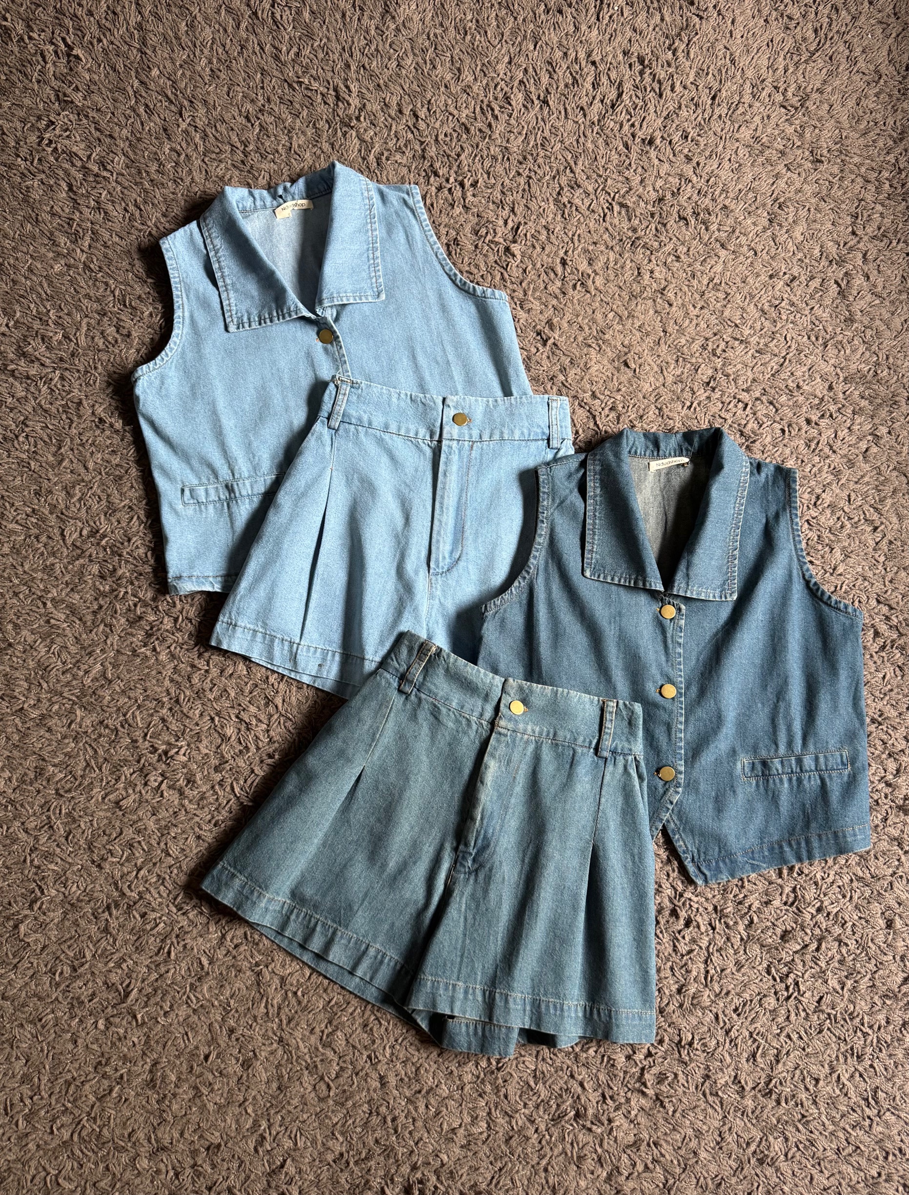 Ndudshop - Denim set (Kode: 4436) Tint Green - Image 3