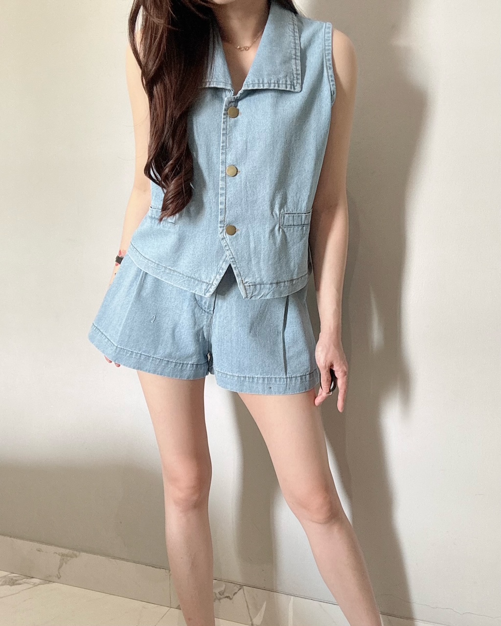 Ndudshop - Denim set (Kode: 4436) Tint Green - Image 2
