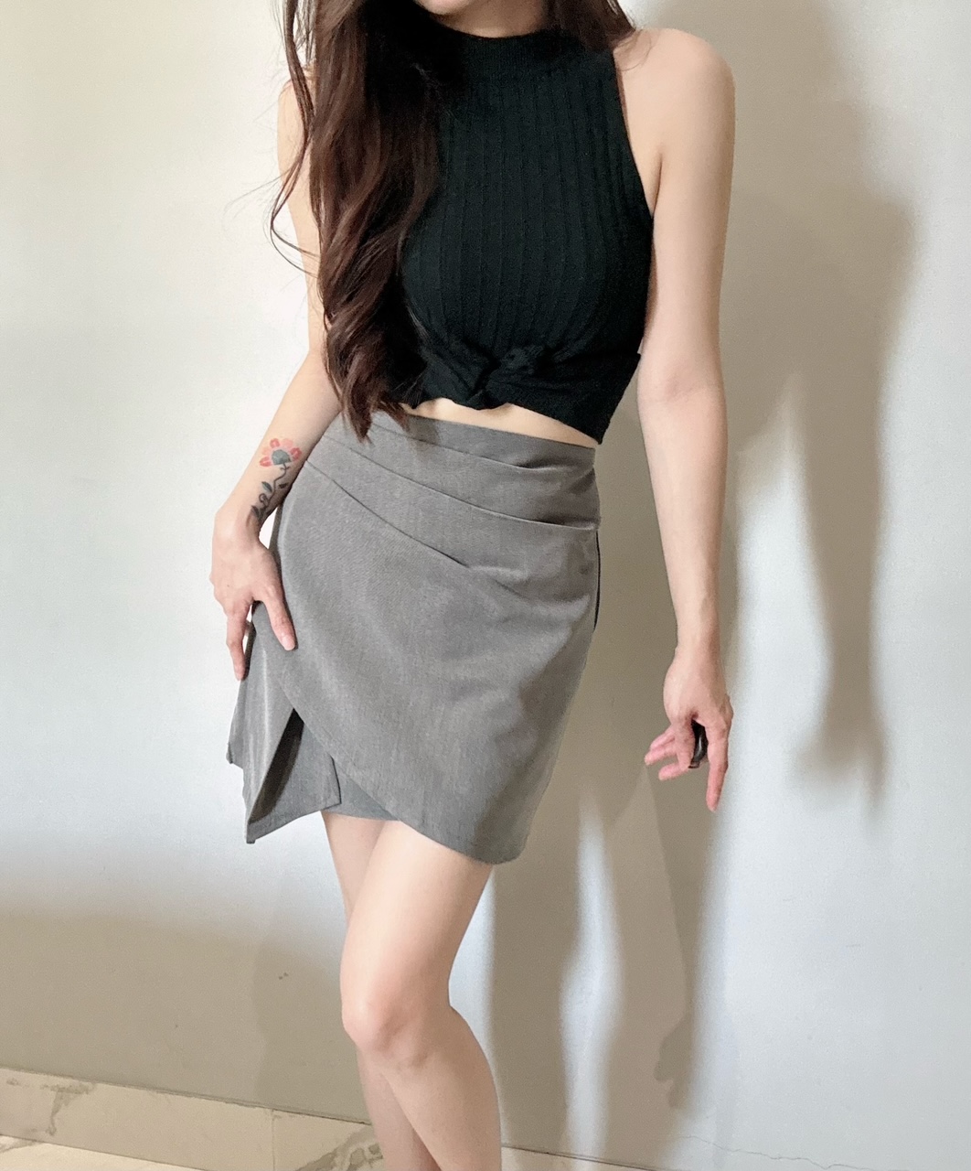 Ndudshop - Lucy skort (Kode: 4661) Abu - Image 3