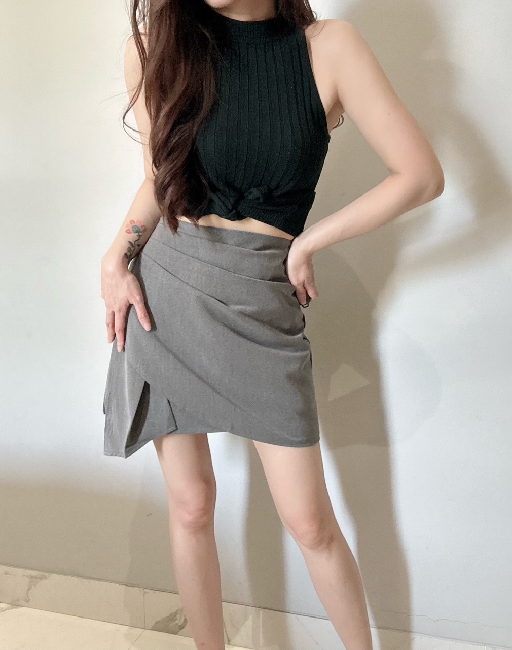 Ndudshop - Lucy skort (Kode: 4661) Abu