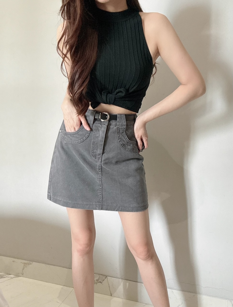 Ndudshop - Coora skort (Kode: 4667) Abu