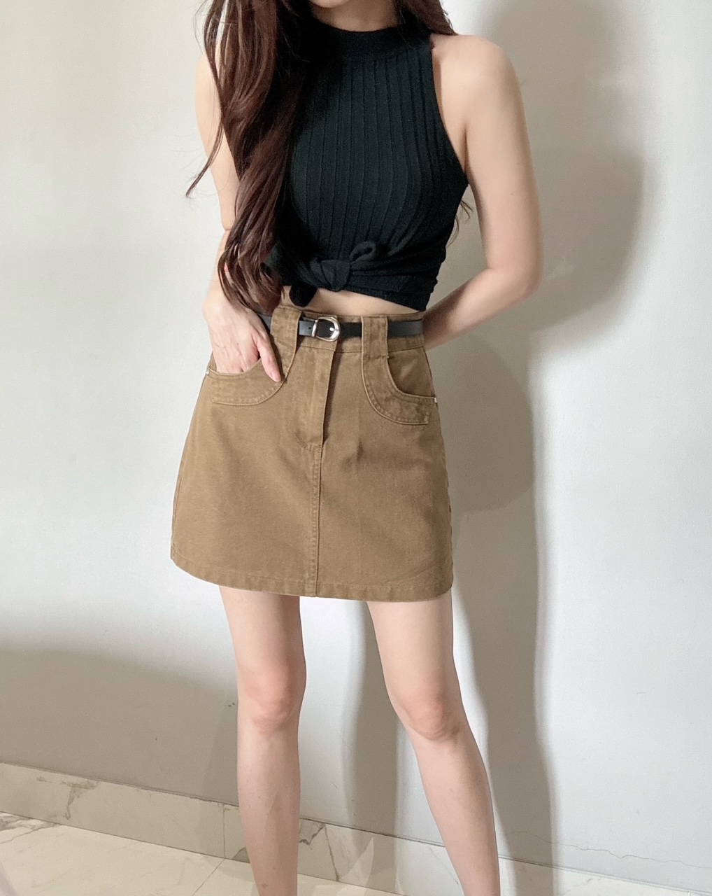 Ndudshop - Coora skort (Kode: 4667) Abu - Image 2