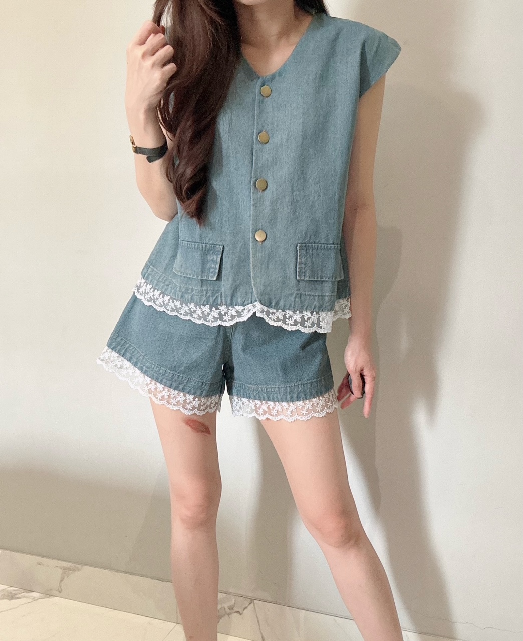 Ndudshop - Denim set (Kode: 4440) Biru - Image 2