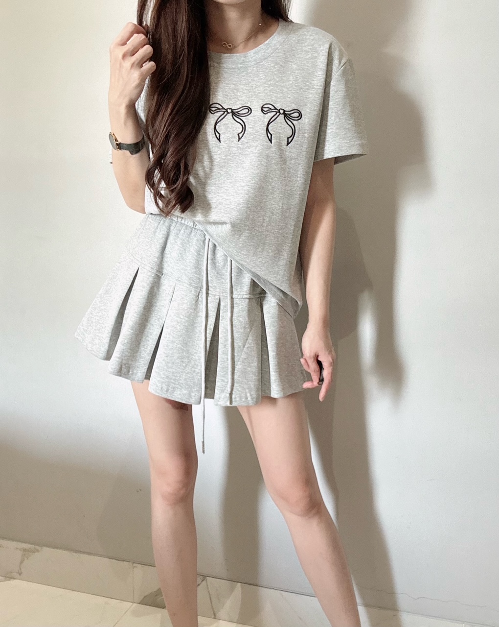 Ndudshop - Ribbon skort set (Kode: 4691)