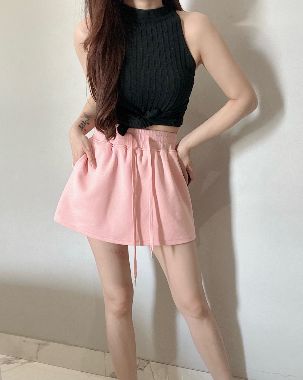 Ndudshop - Fleece skort (Kode: 4703) Hitam