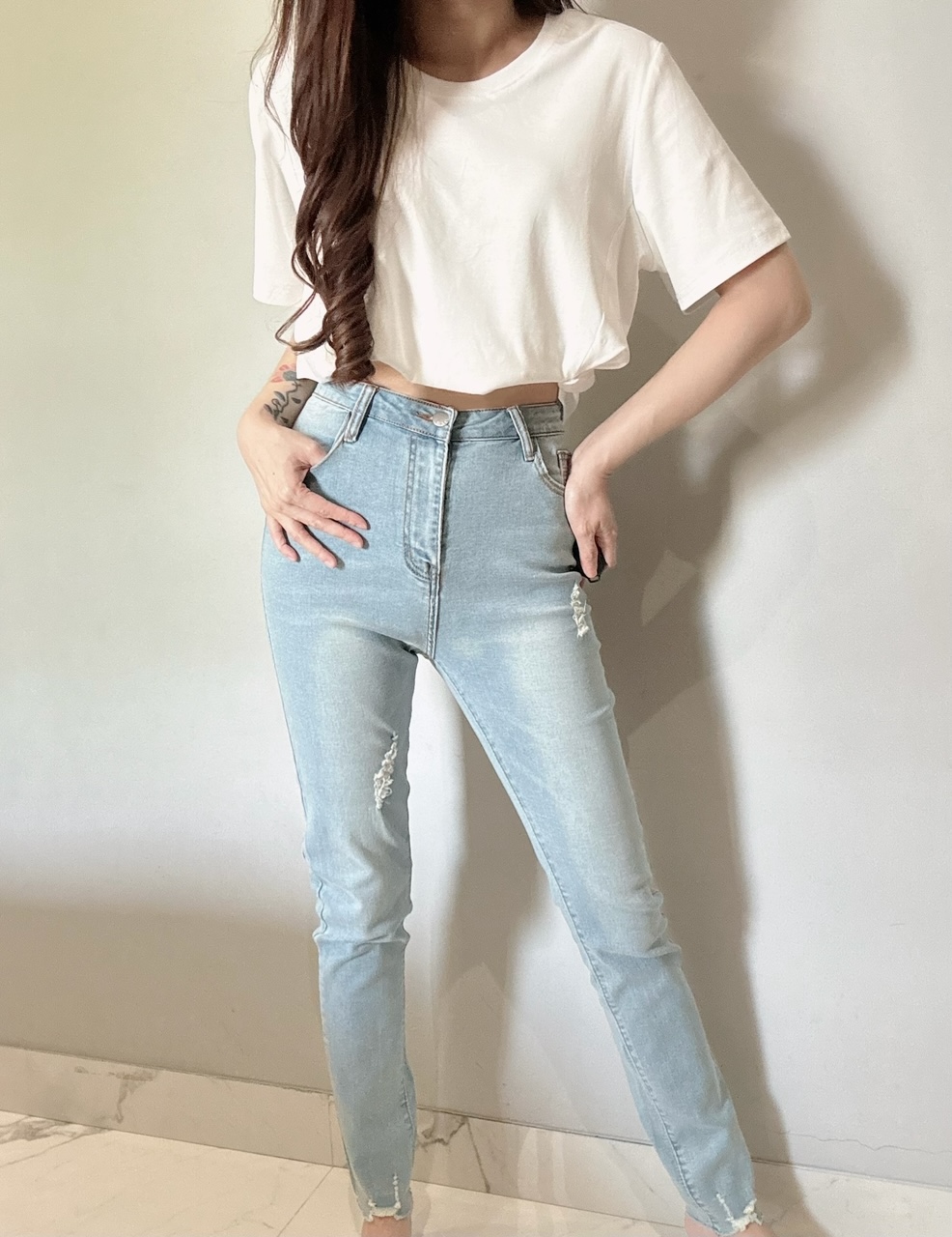 Ndudshop – Ripped skinny jeans (Kode: 4752) - Image 2