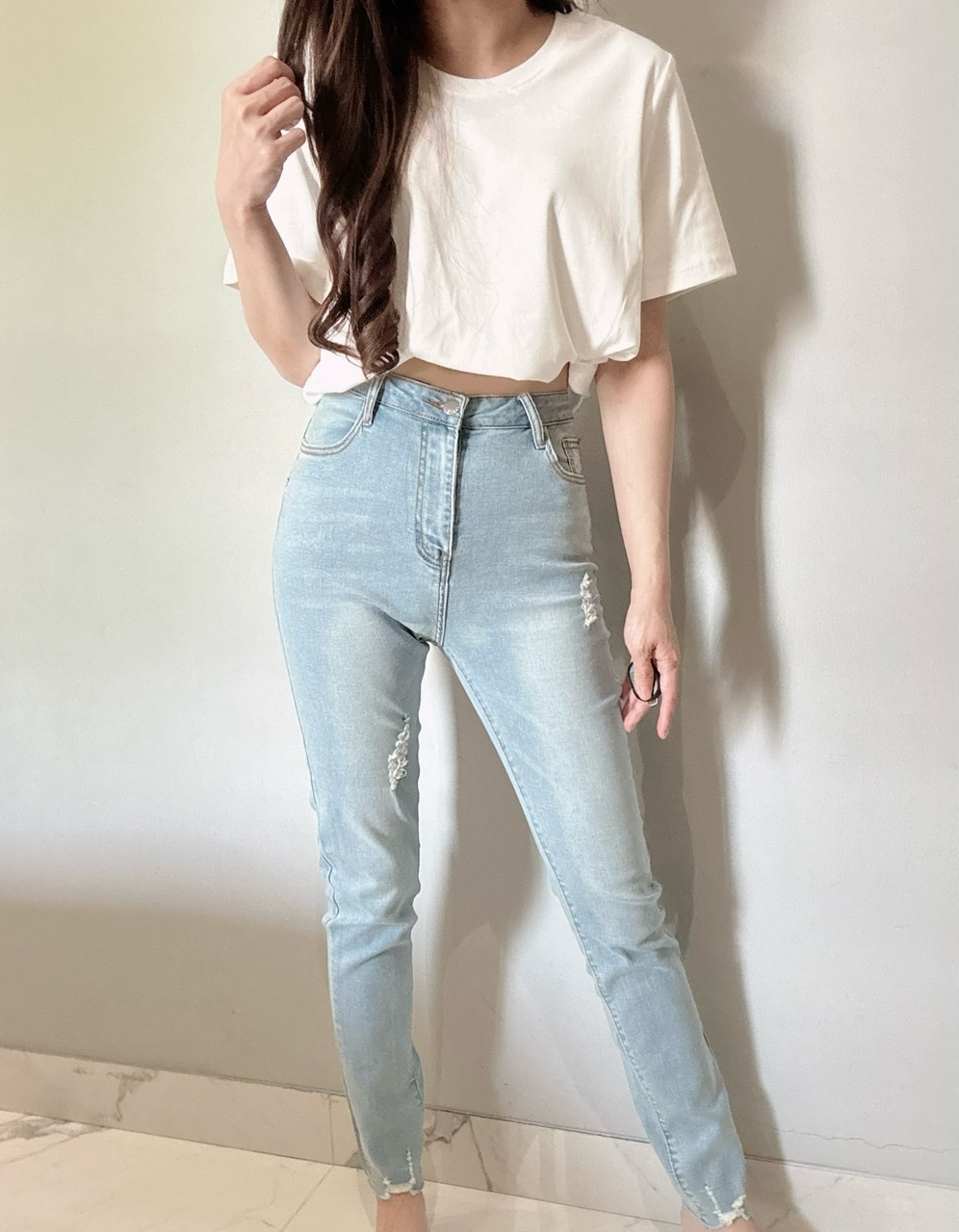 Ndudshop – Ripped skinny jeans (Kode: 4752)