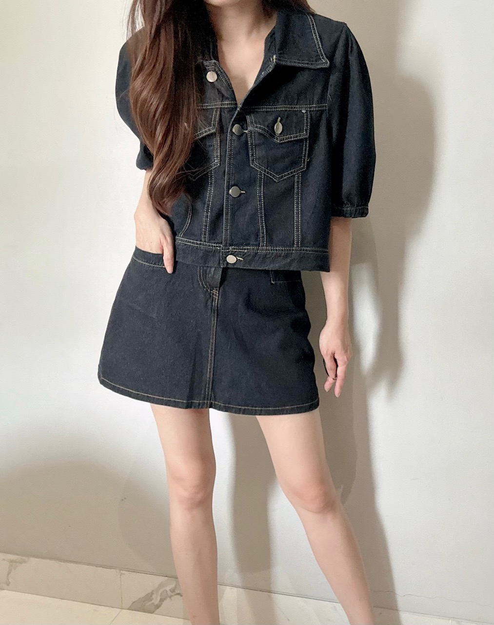 Ndudshop - Denim skirt set (Kode: 4901)