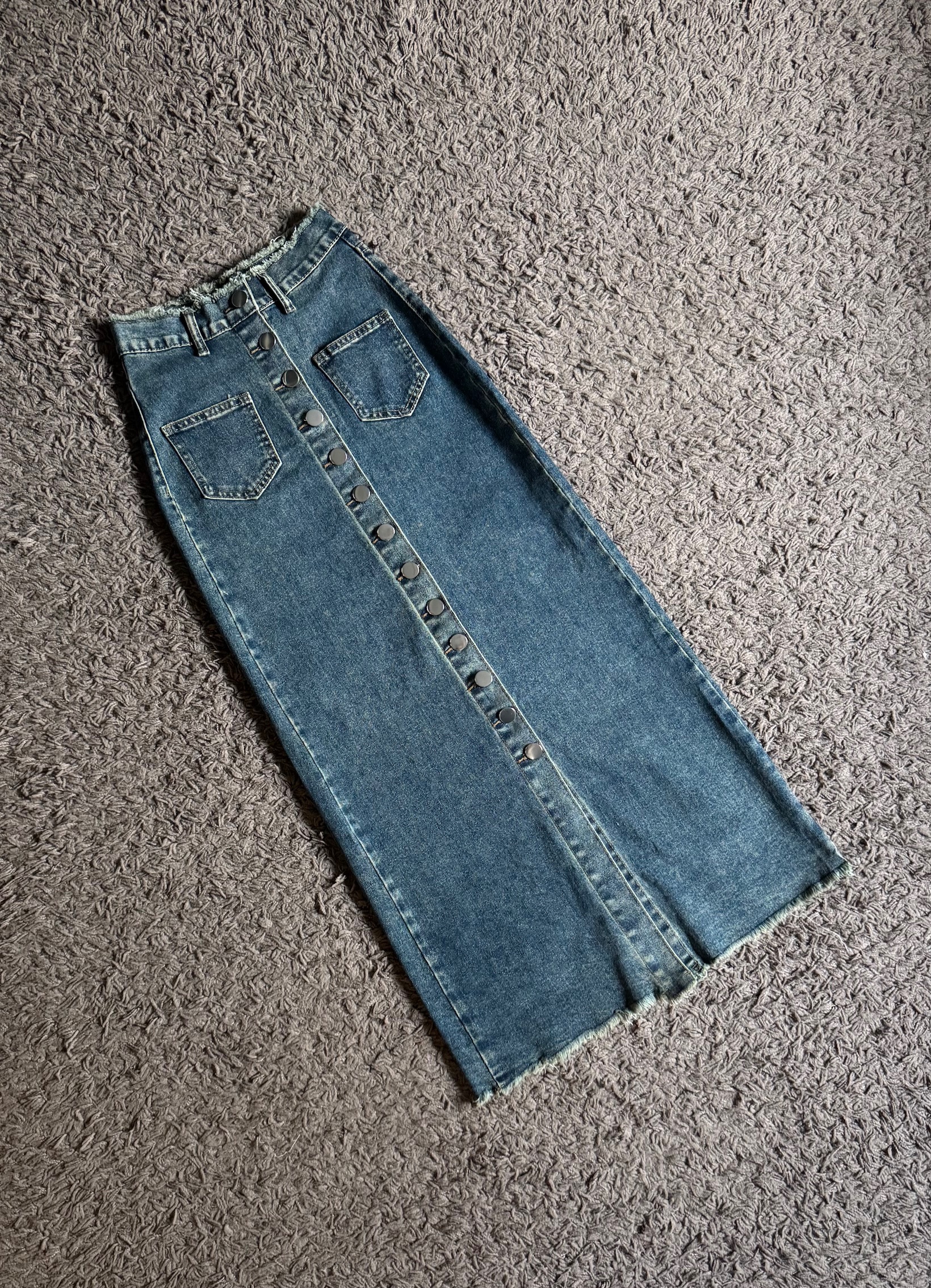 Ndudshop – Denim maxi skirt (Kode: 4965) - Image 3