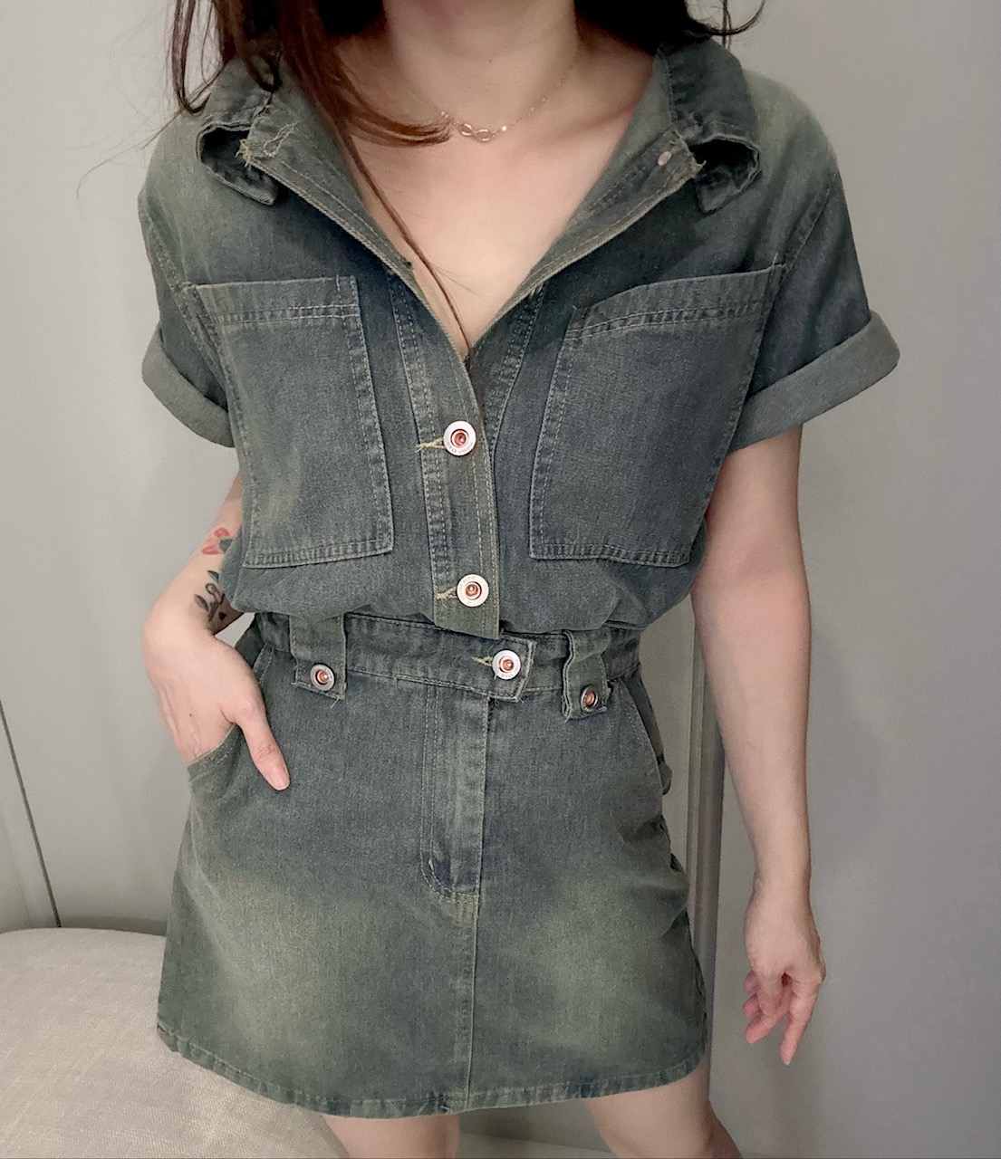 Ndudshop – Denim dress (Kode: 5175)