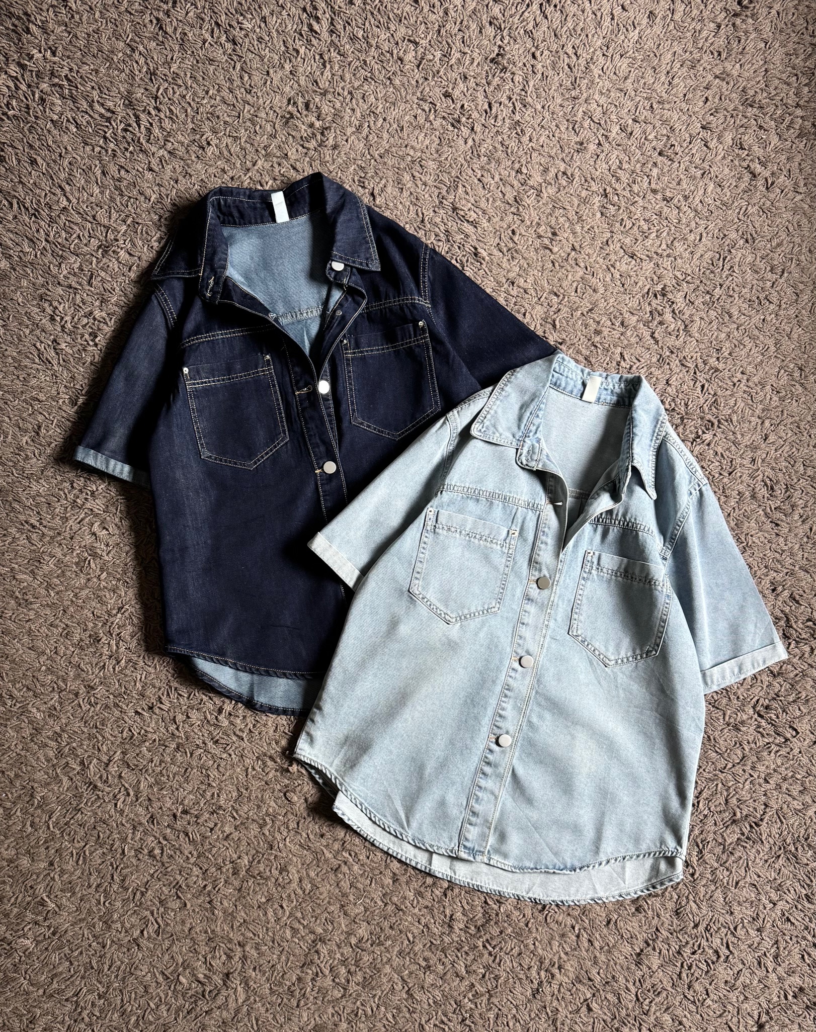 Ndudshop – Denim shirt (Kode: 5147) Biru Tua - Image 3