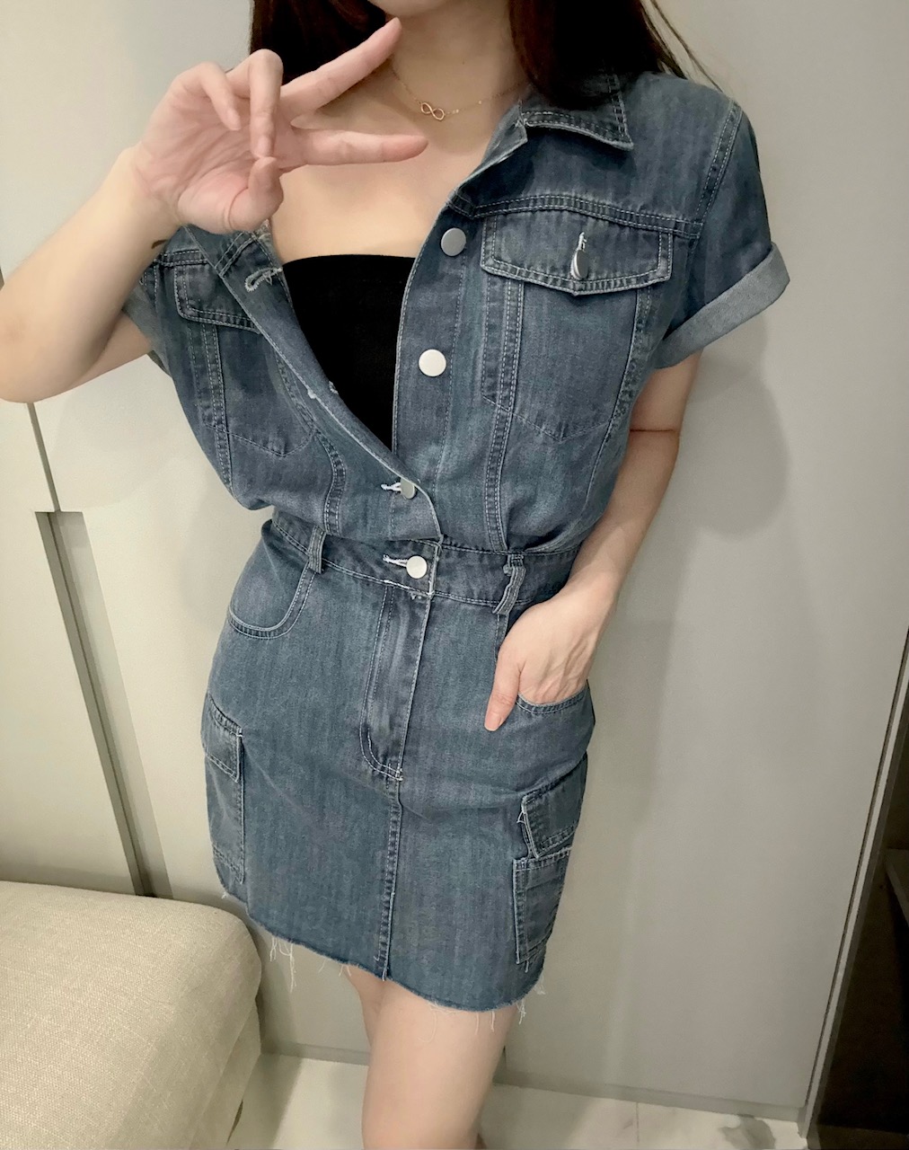 Ndudshop – Denim dress (Kode: 5181)