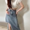 Ndudshop – Denim skirt + belt (Kode: 5311)