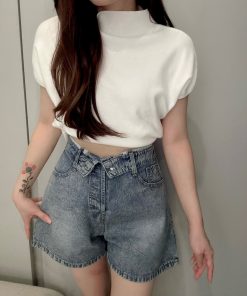 Alternative view of Ndudshop - Denim shorts (Kode: 5439) Biru Tua