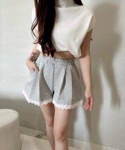 Ndudshop - Fleece shorts (Kode: 5479) Abu