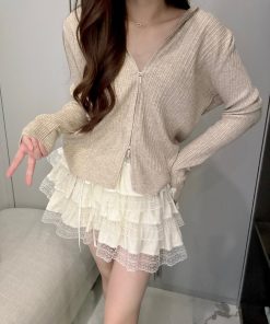 Ndudshop – Long sleeve knit hoodies (Kode: 5487)