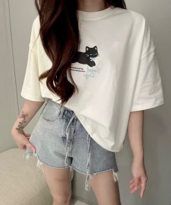 Ndudshop – Oversized crop tee (Kode: 5493)